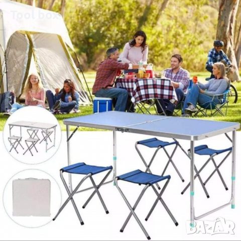 Къмпинг маса с 4 стола