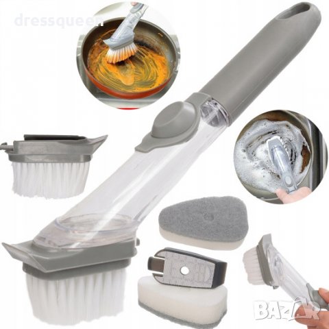 3826 Четка с дозатор за миене на съдове, снимка 5 - Други стоки за дома - 39724772