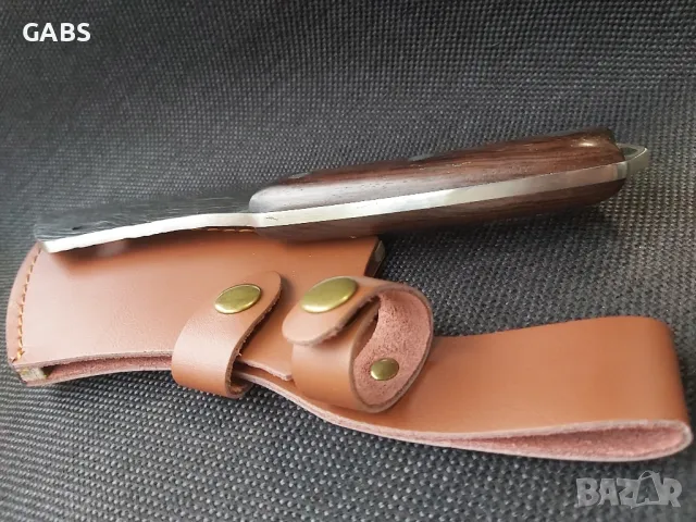 Широк японски кухненски нож с ковано острие,фултанг, снимка 5 - Ножове - 49242897