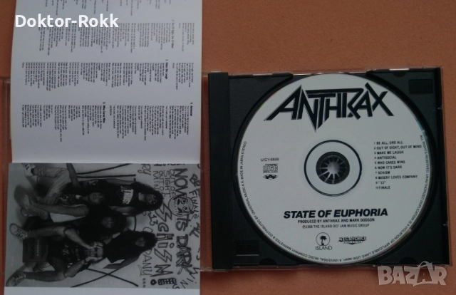 Anthrax - CD - неофициални дискове, снимка 4 - CD дискове - 52945672