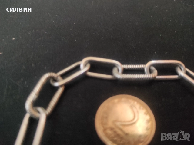 дамска сребърна гривна Пандора , снимка 2 - Гривни - 48023410