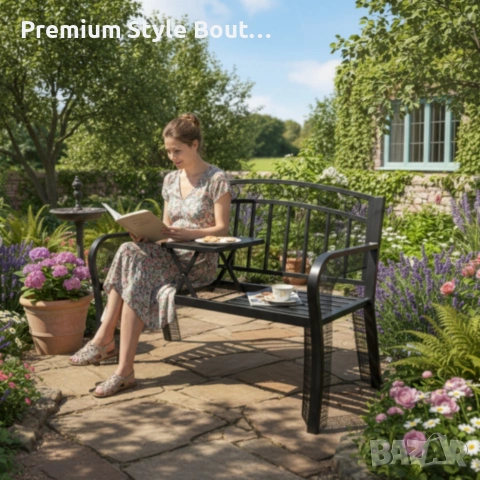 Градинска пейка 2 в 1 с разтегателна маса - удобство и функционалност, снимка 5 - Градински мебели, декорация  - 53822653