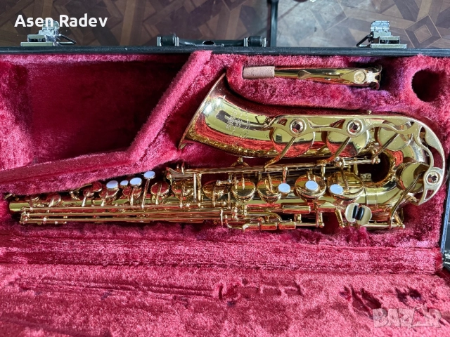 Алт саксофон Yamaha-32, снимка 3 - Духови инструменти - 52534238