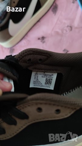 Nike Air Jordan 1 Low Travis Scott Dark Mocha Нови Мъжки Обувки Маратонки Размер 44 Номер 28см , снимка 2 - Маратонки - 41498551