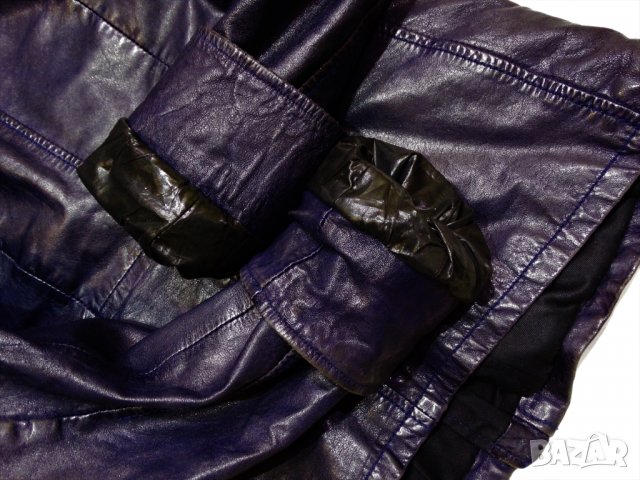 Намалено! G-star Essentials Limited Edition DK Blue Leather Jkt Кожено Яке Естествена Кожа, снимка 7 - Якета - 34630098