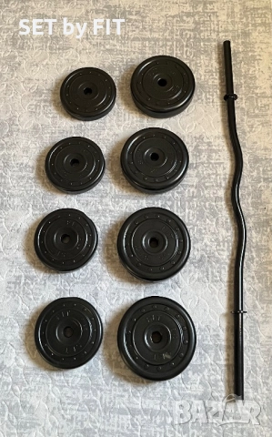 Крив лост с 30кг тежести , снимка 2 - Фитнес уреди - 52417670