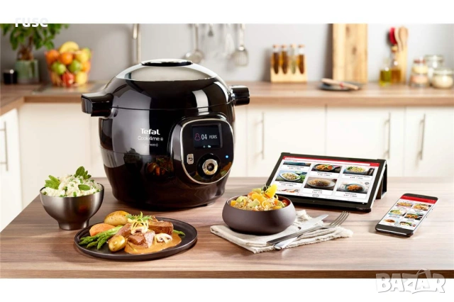 НОВИ! Мултикукър под налягане Tefal CY855830 Cook4me +Connect, снимка 2 - Мултикукъри - 53438632