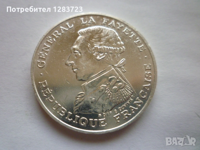 100 франка 1987г. Юбилейни, снимка 2 - Нумизматика и бонистика - 53172122