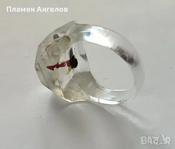 Плексигласов пръстен, снимка 4 - Пръстени - 49559362