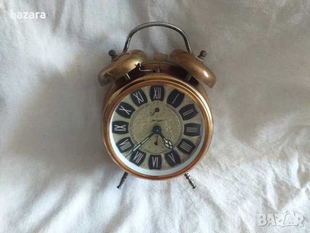 Голям меден немски будилник, снимка 2 - Други - 50810665