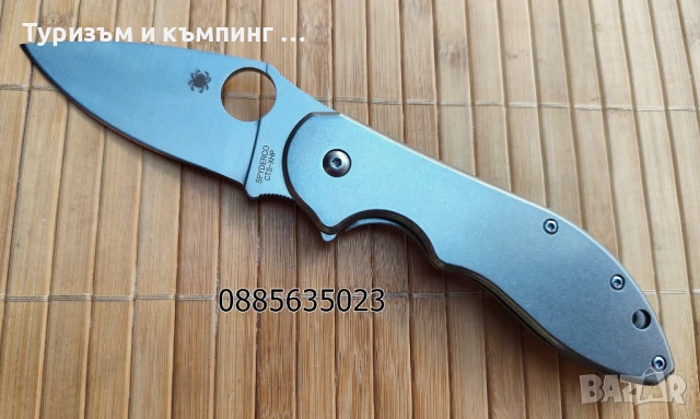 Сгъваем нож  Spyderco Domino C172, снимка 12 - Ножове - 35613292
