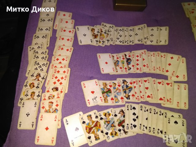 Колекционерски нови маркови много малки карти 2х52бр  1960s Piatnik  Vienna Austria пласт.кутия, снимка 3 - Карти за игра - 39457821