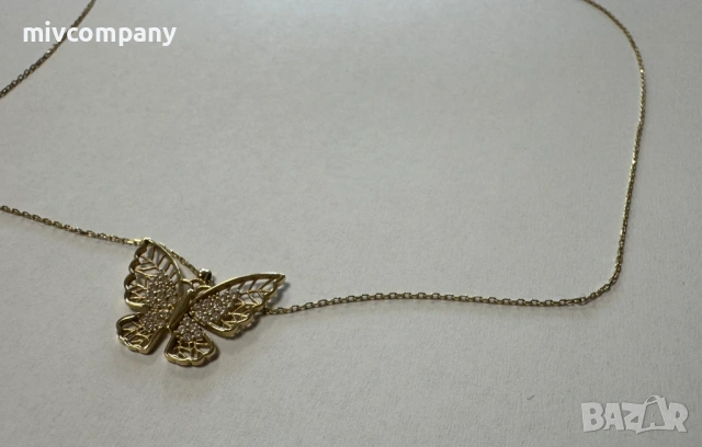 Златно колие с Висулка 2.02гр 45см, снимка 4 - Колиета, медальони, синджири - 53692206