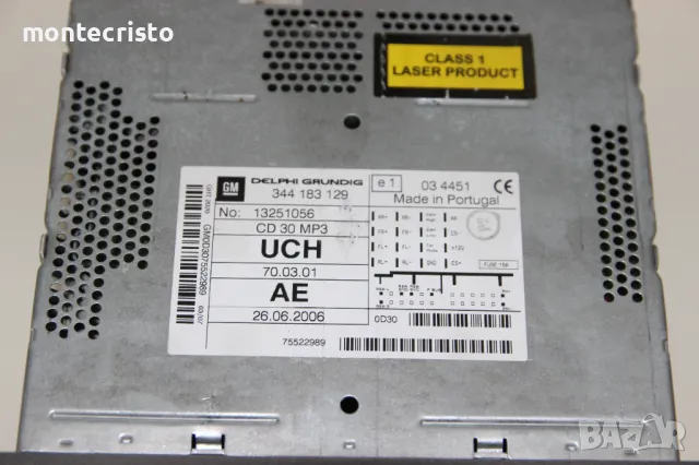 CD MP3 Opel Antara (2006-2015г.) 13251056 / 344 183 129 / 344183129 CD 30 / CD30 касетофон, снимка 2 - Аксесоари и консумативи - 47517797