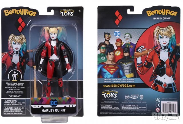 Екшън фигура The Noble Collection DC Comics: Rebirth - Harley Quinn (Bendyfigs), 19 cm, снимка 1 - Колекции - 38895717