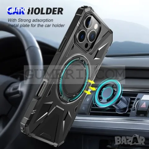 Противоударен Кейс с Ринг за Apple iPhone 16 Pro Max, снимка 10 - Калъфи, кейсове - 48831979