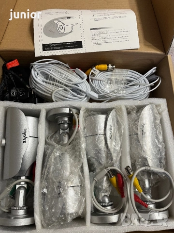 8 броя камери за видео наблюдение Sannce, снимка 6 - Комплекти за видеонаблюдение - 53731784