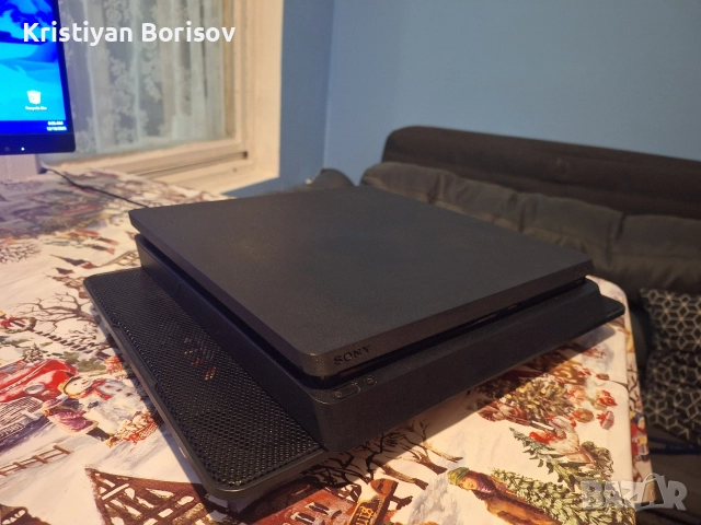 Ps4:slim +контролер + кабели + 7 игри бонус