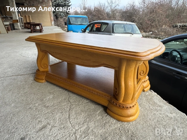 Холна маса от дъбов масив, снимка 10 - Маси - 53334373