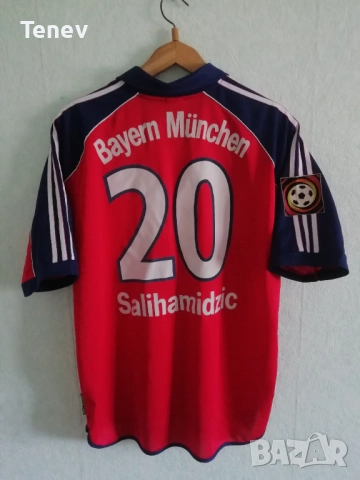 Bayern Munich Salihamidzic Match Worn Adidas мачова оригинална тениска фланелка Байерн Мюнхен 