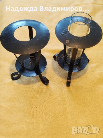 Два метални свещеника , снимка 3 - Други стоки за дома - 51938755