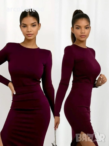 Дамски комплект Paola: миди пола и блуза с дълги ръкави, 6цвята , снимка 11 - Комплекти - 52279179