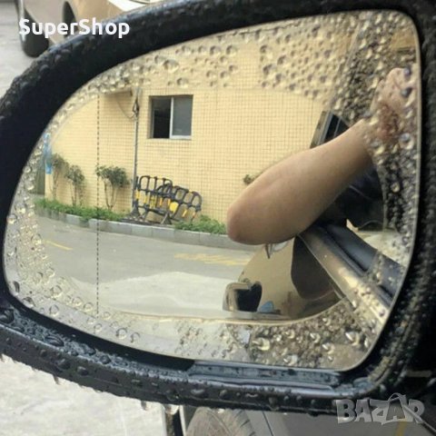 2в1 Защитно фолио за огледала огледало против дъжд и отблясъци кола, снимка 4 - Аксесоари и консумативи - 39288081