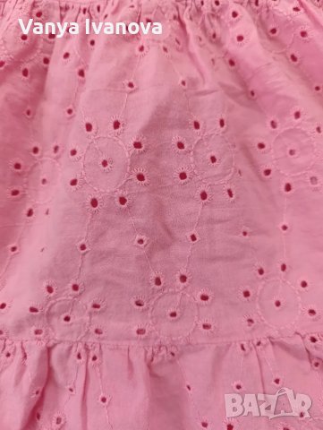 H&M дантелена рокличка и ромпър 6-9 месеца, снимка 4 - Бебешки рокли - 49243454