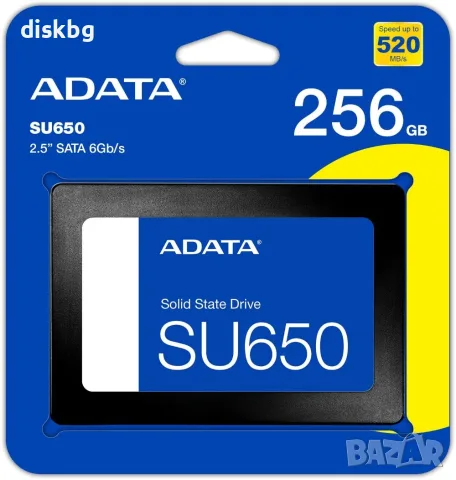 SSD ADATA SU650 256GB 2.5" SATA 6Gb/s (SATA III) - Нов твърд диск в блистер