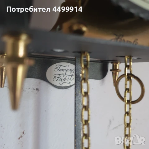 Стенен часовник Hermle,задвижван от тежести, ковано желязо, снимка 8 - Антикварни и старинни предмети - 51244645