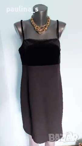 Два различни броя / Дизайнерска Рокля, за повод / коприна и кадифе , снимка 13 - Рокли - 28687167