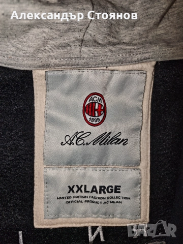 Оригинален лимитиран суичер на AC Milan – уникат от Италия, снимка 4 - Футбол - 52198869