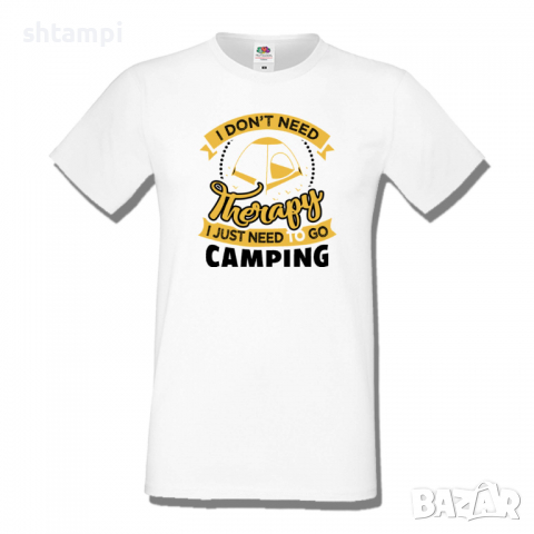 Мъжка тениска I Don't Need Therapy,Къмпинг,Планина,Изненада,Подарък,Поход,Връх,Хижа,, снимка 2 - Тениски - 36352113