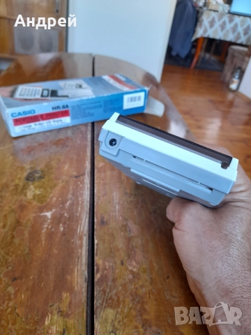 Стар калкулатор с принтер Casio HR-8A, снимка 6 - Други ценни предмети - 51467487