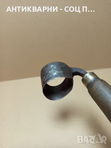 Стар Ръчно Кован Инструмент За Дълбане., снимка 8 - Антикварни и старинни предмети - 50212285