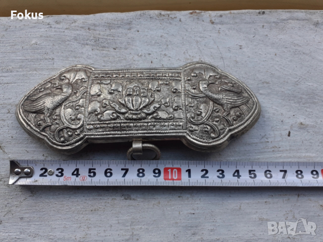 Стар накит уникат нагръдник пафта тока сачан, снимка 6 - Антикварни и старинни предмети - 53390245