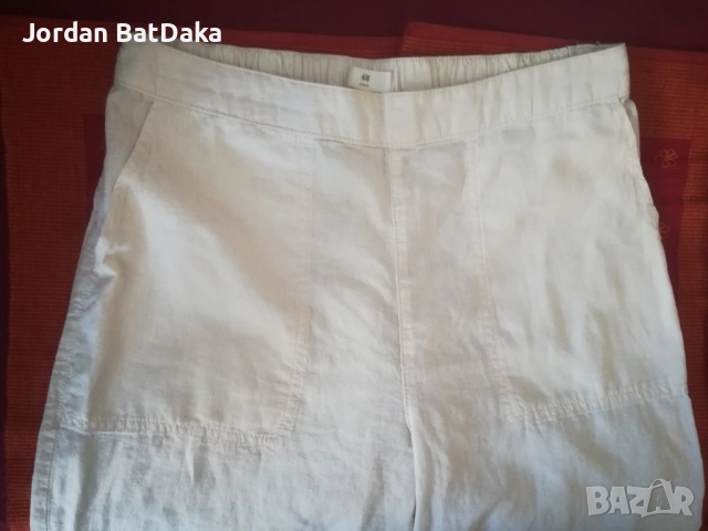 Ленен унисекс панталон М#, снимка 2 - Панталони - 51601593