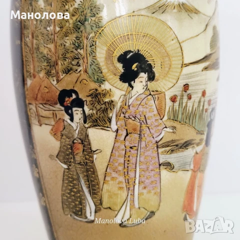 Порцеланова ваза Kinkozan Sobei., снимка 8 - Колекции - 50743351