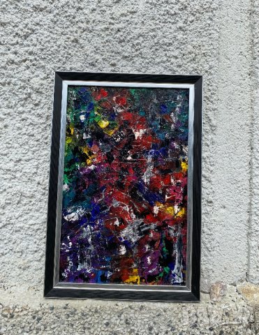 Авторска картина маслени бои с рамка, снимка 4 - Картини - 41529807