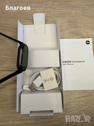 Гривна Xiaomi Smart Band 10, черен цвят, снимка 6 - Смарт гривни - 53220238
