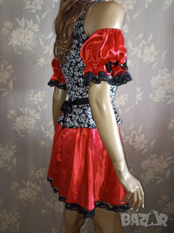 Карнавална пиратска рокля от сатен и дантела със забележка S, снимка 4 - Други - 44803623