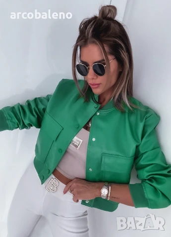 Дамско преходно яке от еко кожа JOSEPHINE, снимка 4 - Якета - 51411076