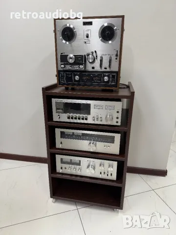 💥ПРОМО🔊Аудио шкаф - рак за 5 компонента в цвят венге🔊, снимка 1