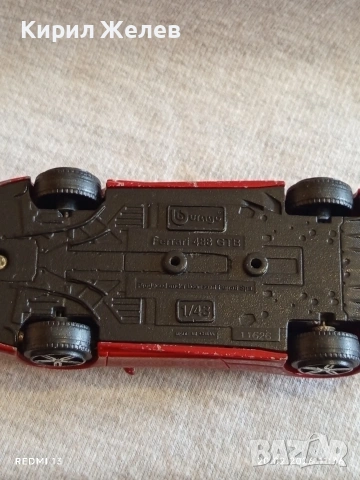 Метална количка FERRARI 488 Made in China за КОЛЕКЦИЯ ДЕКОРАЦИЯ 50692, снимка 6 - Колекции - 53558897