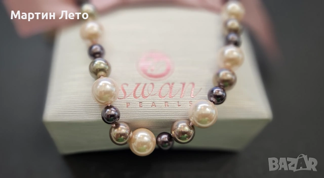 Перлена огърлица. Естествени перли и сребро., снимка 5 - Колиета, медальони, синджири - 53250463