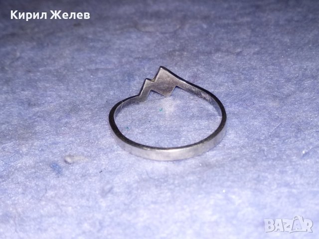 НЕЖЕН СРЕБЪРЕН ВИНТИДЖ АРТ ДАМСКИ ПРЪСТЕН СРЕБРО 925 МАЙСТОРСКА ФИНА ИЗРАБОТКА 38287, снимка 11 - Пръстени - 40938325