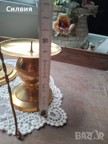 Лот свещници от месинг , снимка 6 - Антикварни и старинни предмети - 53754800