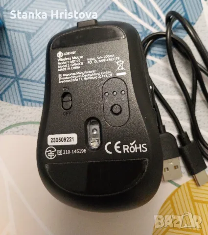 Безжична мишка IClever ., снимка 4 - Клавиатури и мишки - 47406047