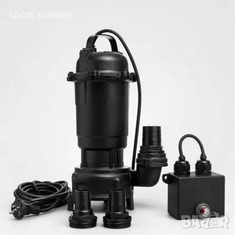 Потопяема помпа за вода 3200 W, 25 000 л/ч, с раздробител