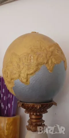 Щраусово яйце, рисувани щраусови яйца за привличане на благоденствие, щраус, снимка 13 - Статуетки - 27055259